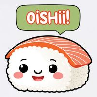 Kawaii Sushi Oishii! Cute Food Illustration Women's V-Neck T-Shirt
