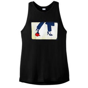 Kamala Stepping On Red Hat Funny Kamala Harris Trump 2024 Ladies PosiCharge Tri-Blend Wicking Tank