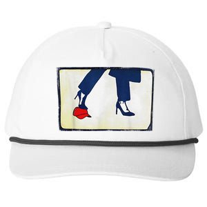 Kamala Stepping On Red Hat Funny Kamala Harris Trump 2024 Snapback Five-Panel Rope Hat