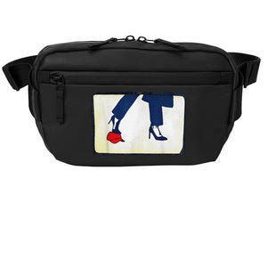 Kamala Stepping On Red Hat Funny Kamala Harris Trump 2024 Crossbody Pack