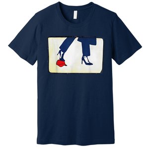 Kamala Stepping On Red Hat Funny Kamala Harris Trump 2024 Premium T-Shirt