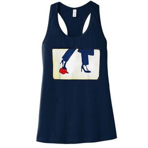 Kamala Stepping On Red Hat Funny Kamala Harris Trump 2024 Women's Racerback Tank