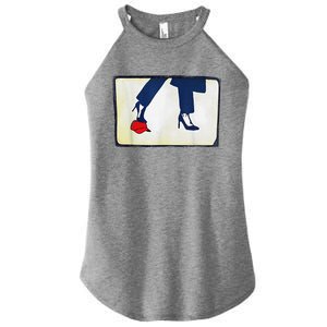 Kamala Stepping On Red Hat Funny Kamala Harris Trump 2024 Women's Perfect Tri Rocker Tank