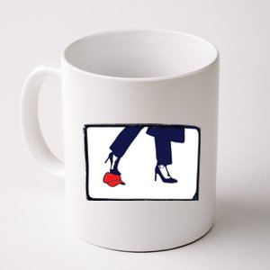 Kamala Stepping On Red Hat Funny Kamala Harris Trump 2024 Coffee Mug