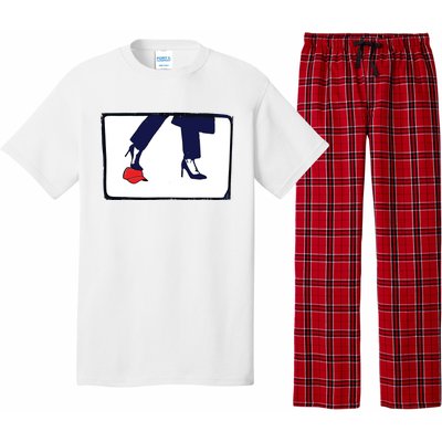 Kamala Stepping On Red Hat Funny Kamala Harris Trump 2024 Pajama Set