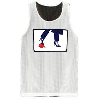 Kamala Stepping On Red Hat Funny Kamala Harris Trump 2024 Mesh Reversible Basketball Jersey Tank