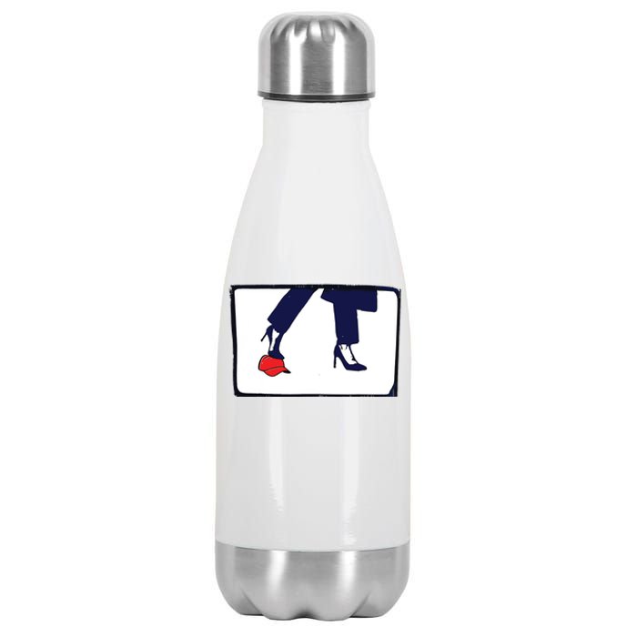 Kamala Stepping On Red Hat Funny Kamala Harris Trump 2024 Stainless Steel Insulated Water Bottle