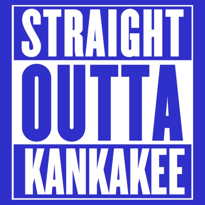 Kankakee Straight Outta Kankakee Gift Visor