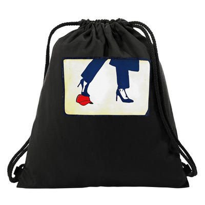 Kamala Stepping On Red Hat Funny Kamala Harris Trump 2024 Gift Drawstring Bag