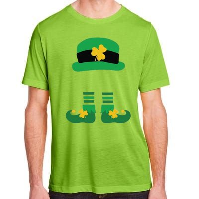 Kid Saint Patrick's Day Personalized Shirt Leprechaun Stockings And Hat Adult ChromaSoft Performance T-Shirt