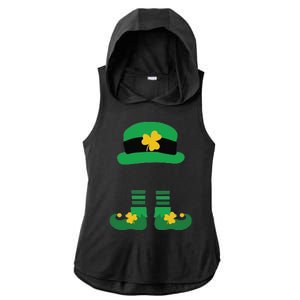 Kid Saint Patrick's Day Personalized Shirt Leprechaun Stockings And Hat Ladies PosiCharge Tri-Blend Wicking Draft Hoodie Tank