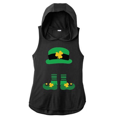 Kid Saint Patrick's Day Personalized Shirt Leprechaun Stockings And Hat Ladies PosiCharge Tri-Blend Wicking Draft Hoodie Tank