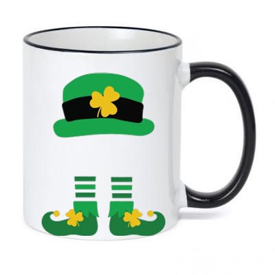 Kid Saint Patrick's Day Personalized Shirt Leprechaun Stockings And Hat 11oz Black Color Changing Mug