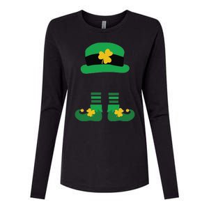 Kid Saint Patrick's Day Personalized Shirt Leprechaun Stockings And Hat Womens Cotton Relaxed Long Sleeve T-Shirt