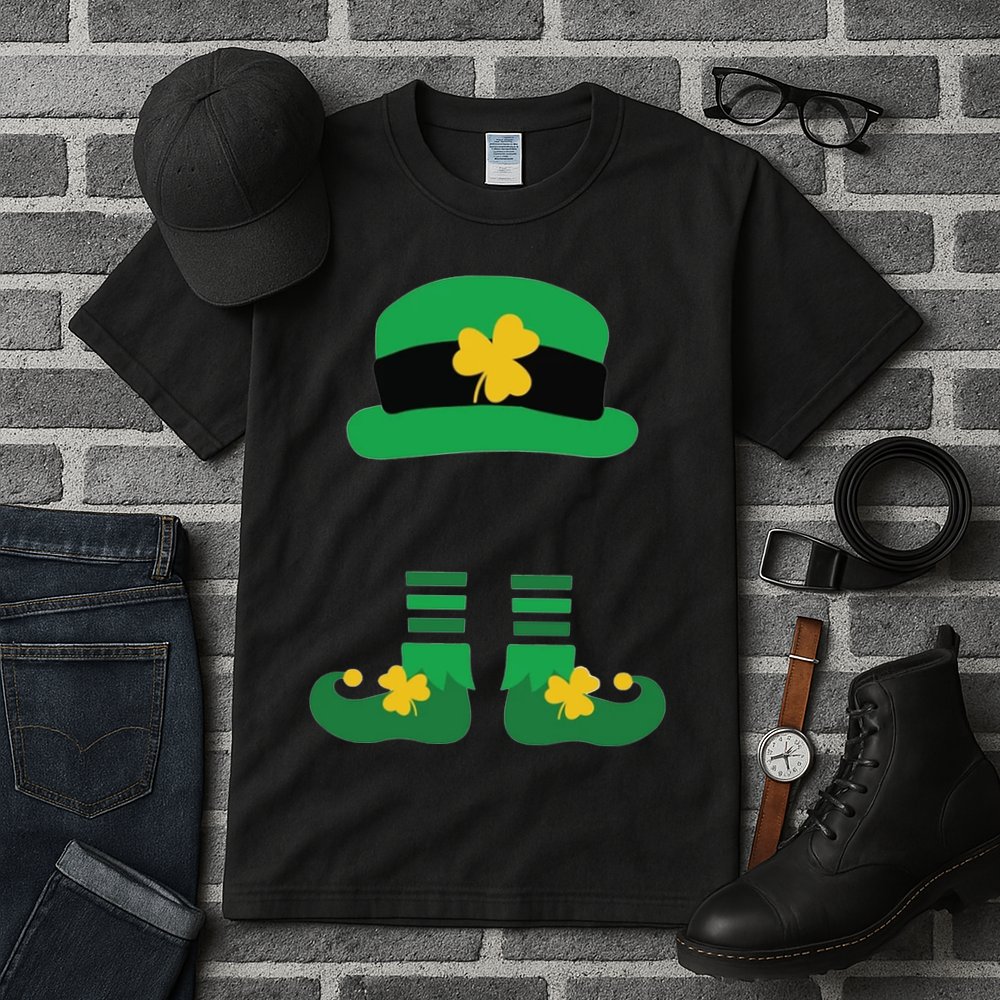 Kid Saint Patrick's Day Personalized Shirt Leprechaun Stockings And Hat Tall T-Shirt