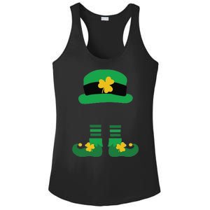 Kid Saint Patrick's Day Personalized Shirt Leprechaun Stockings And Hat Ladies PosiCharge Competitor Racerback Tank