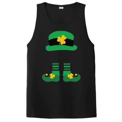 Kid Saint Patrick's Day Personalized Shirt Leprechaun Stockings And Hat PosiCharge Competitor Tank