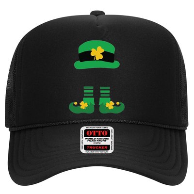Kid Saint Patrick's Day Personalized Shirt Leprechaun Stockings And Hat Trucker Hat