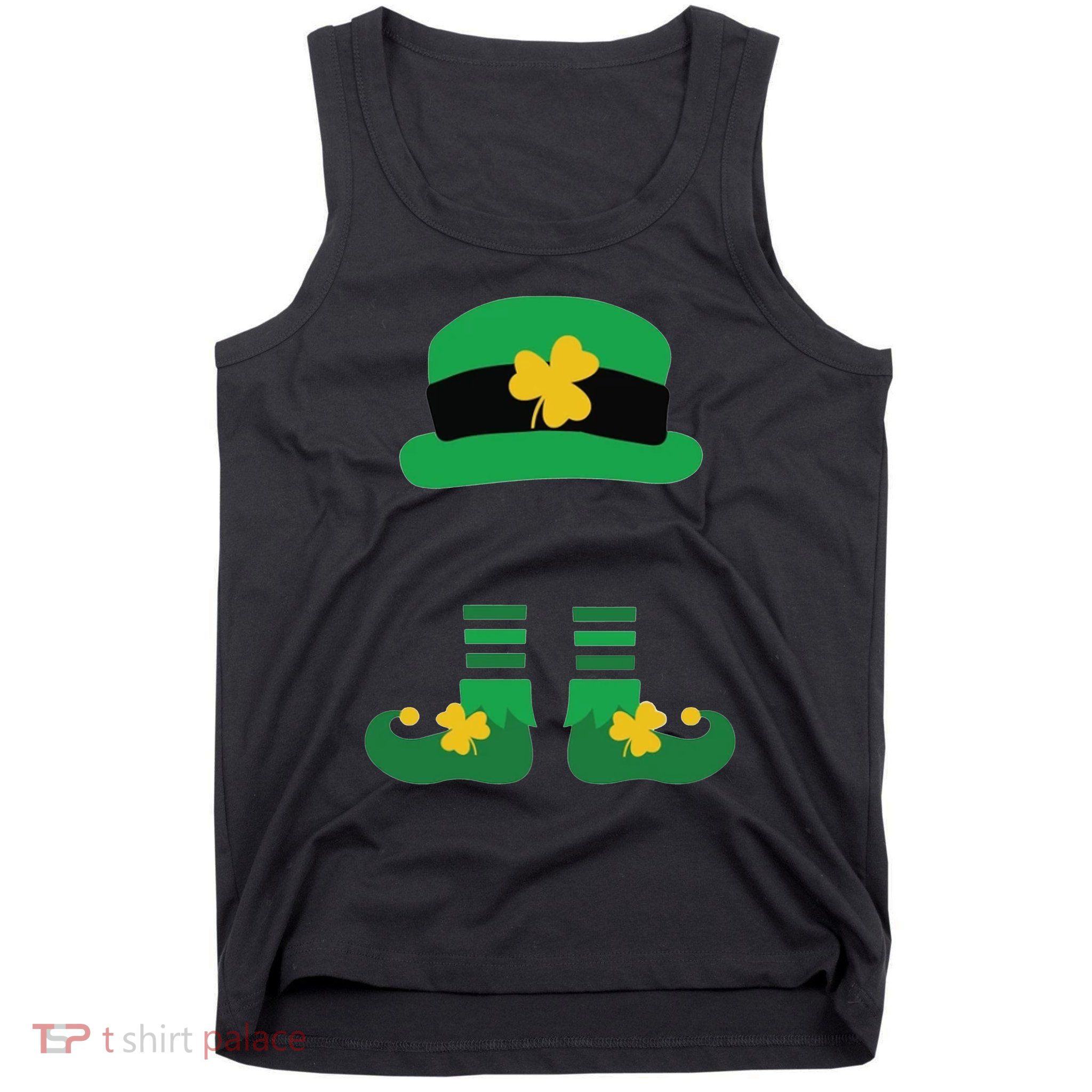 Kid Saint Patrick's Day Personalized Shirt Leprechaun Stockings And Hat Tank Top