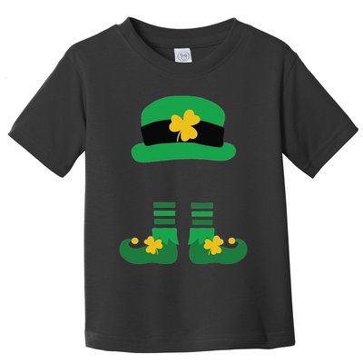 Kid Saint Patrick's Day Personalized Shirt Leprechaun Stockings And Hat Toddler T-Shirt