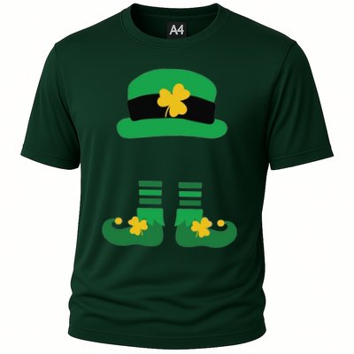 Kid Saint Patrick's Day Personalized Shirt Leprechaun Stockings And Hat Performance Shirt