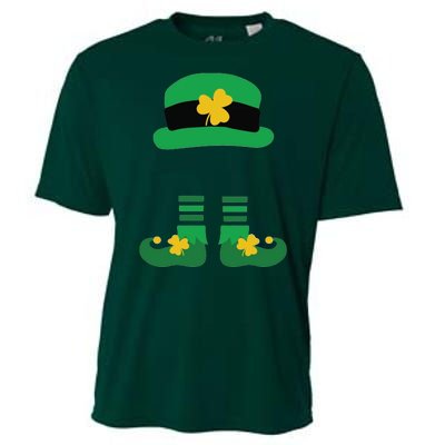 Kid Saint Patrick's Day Personalized Shirt Leprechaun Stockings And Hat Cooling Performance Crew T-Shirt