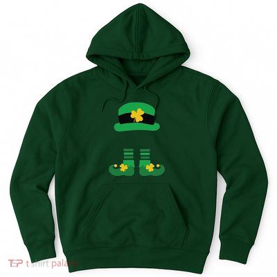 Kid Saint Patrick's Day Personalized Shirt Leprechaun Stockings And Hat Hoodie