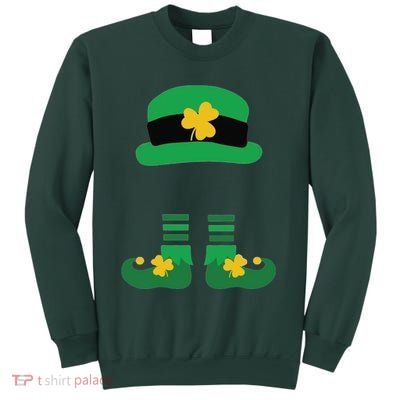 Kid Saint Patrick's Day Personalized Shirt Leprechaun Stockings And Hat Sweatshirt