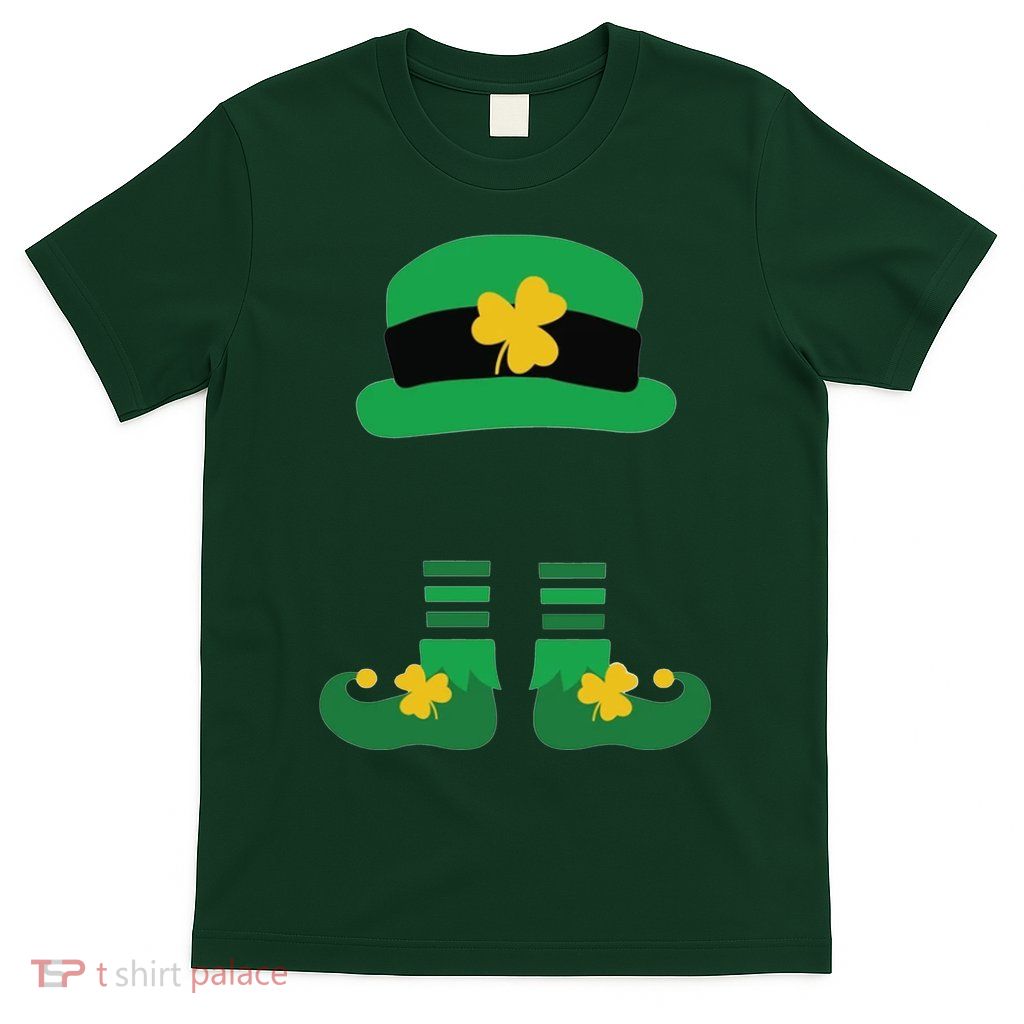 Kid Saint Patrick's Day Personalized Shirt Leprechaun Stockings And Hat T-Shirt