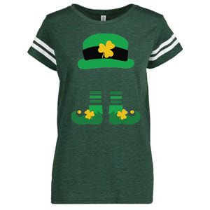 Kid Saint Patrick's Day Personalized Shirt Leprechaun Stockings And Hat Enza Ladies Jersey Football T-Shirt