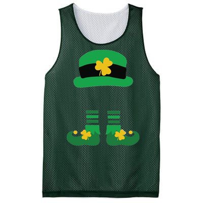 Kid Saint Patrick's Day Personalized Shirt Leprechaun Stockings And Hat Mesh Reversible Basketball Jersey Tank