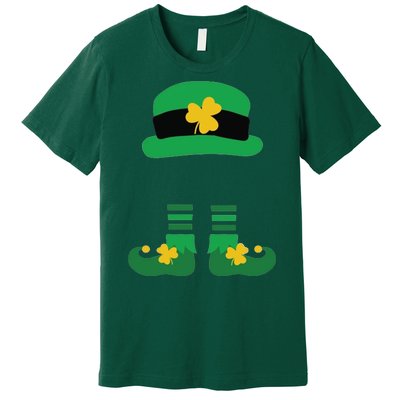 Kid Saint Patrick's Day Personalized Shirt Leprechaun Stockings And Hat Premium T-Shirt