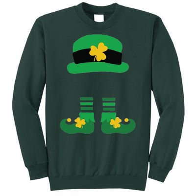 Kid Saint Patrick's Day Personalized Shirt Leprechaun Stockings And Hat Tall Sweatshirt