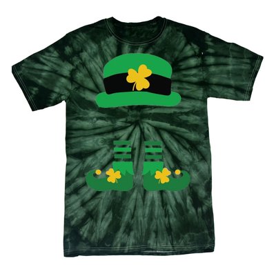 Kid Saint Patrick's Day Personalized Shirt Leprechaun Stockings And Hat Tie-Dye T-Shirt