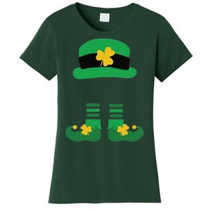 Kid Saint Patrick's Day Personalized Shirt Leprechaun Stockings And Hat Women's T-Shirt