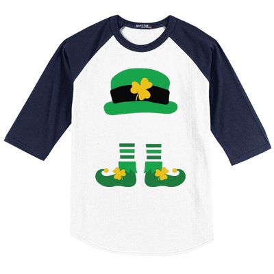 Kid Saint Patrick's Day Personalized Shirt Leprechaun Stockings And Hat Baseball Sleeve Shirt