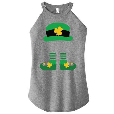 Kid Saint Patrick's Day Personalized Shirt Leprechaun Stockings And Hat Women’s Perfect Tri Rocker Tank