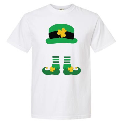 Kid Saint Patrick's Day Personalized Shirt Leprechaun Stockings And Hat Garment-Dyed Heavyweight T-Shirt