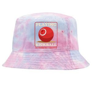 Kickball Sport Playing Kickball Tie-Dyed Bucket Hat