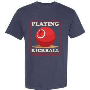 Kickball Sport Playing Kickball Garment-Dyed Heavyweight T-Shirt