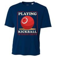 Kickball Sport Playing Kickball Cooling Performance Crew T-Shirt