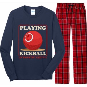 Kickball Sport Playing Kickball Long Sleeve Pajama Set