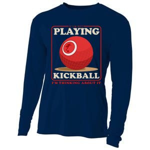 Kickball Sport Playing Kickball Cooling Performance Long Sleeve Crew