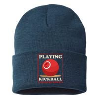 Kickball Sport Playing Kickball Sustainable Knit Beanie