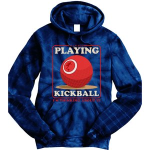 Kickball Sport Playing Kickball Tie Dye Hoodie