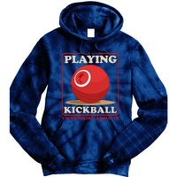 Kickball Sport Playing Kickball Tie Dye Hoodie