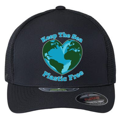 Keep Sea Plastic Free Environtal Clean Up Garbage Gift Flexfit Unipanel Trucker Cap