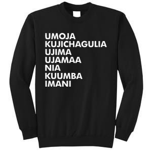 Kwanzaa Seven Principles Tall Sweatshirt