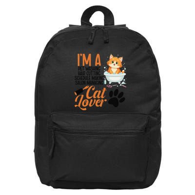 Kitten Stylist Professional Cat Groomer Pet Washing 16 in Basic Backpack
