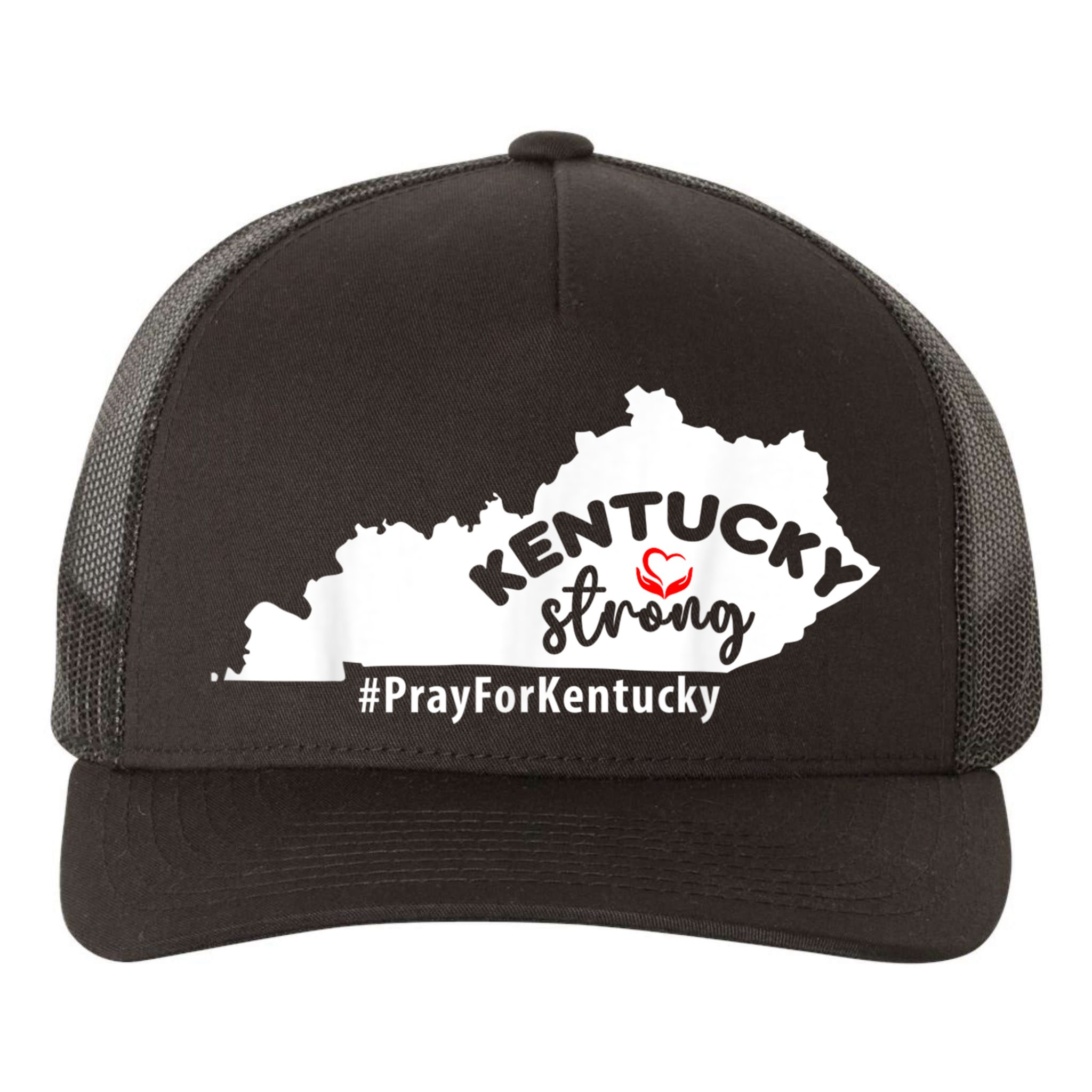 Kentucky Strong Pray For Kentucky Yupoong Adult 5-Panel Trucker Hat